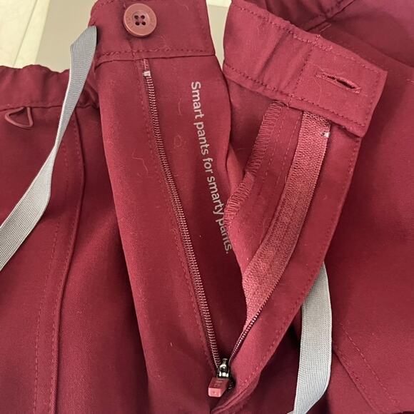 Figs Scrub Pants Mens Sz Large Cairo Cargo Burgundy Technical Collection TM3001 - Picture 16 of 16